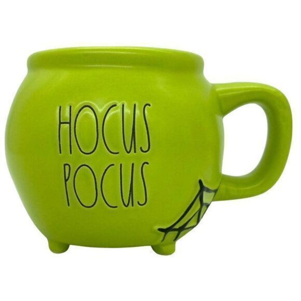 Rae Dunn Hocus Pocus Green Cauldron Mug Halloween New